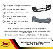 VOLKSWAGEN POLO 6R 2009 β 2014 REAR BUMPER WITH SENSORS 6R6807417ASGR PRIMED